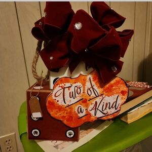 Handmade Original Wood Dice 2 of a Kind Valentine Table Topper